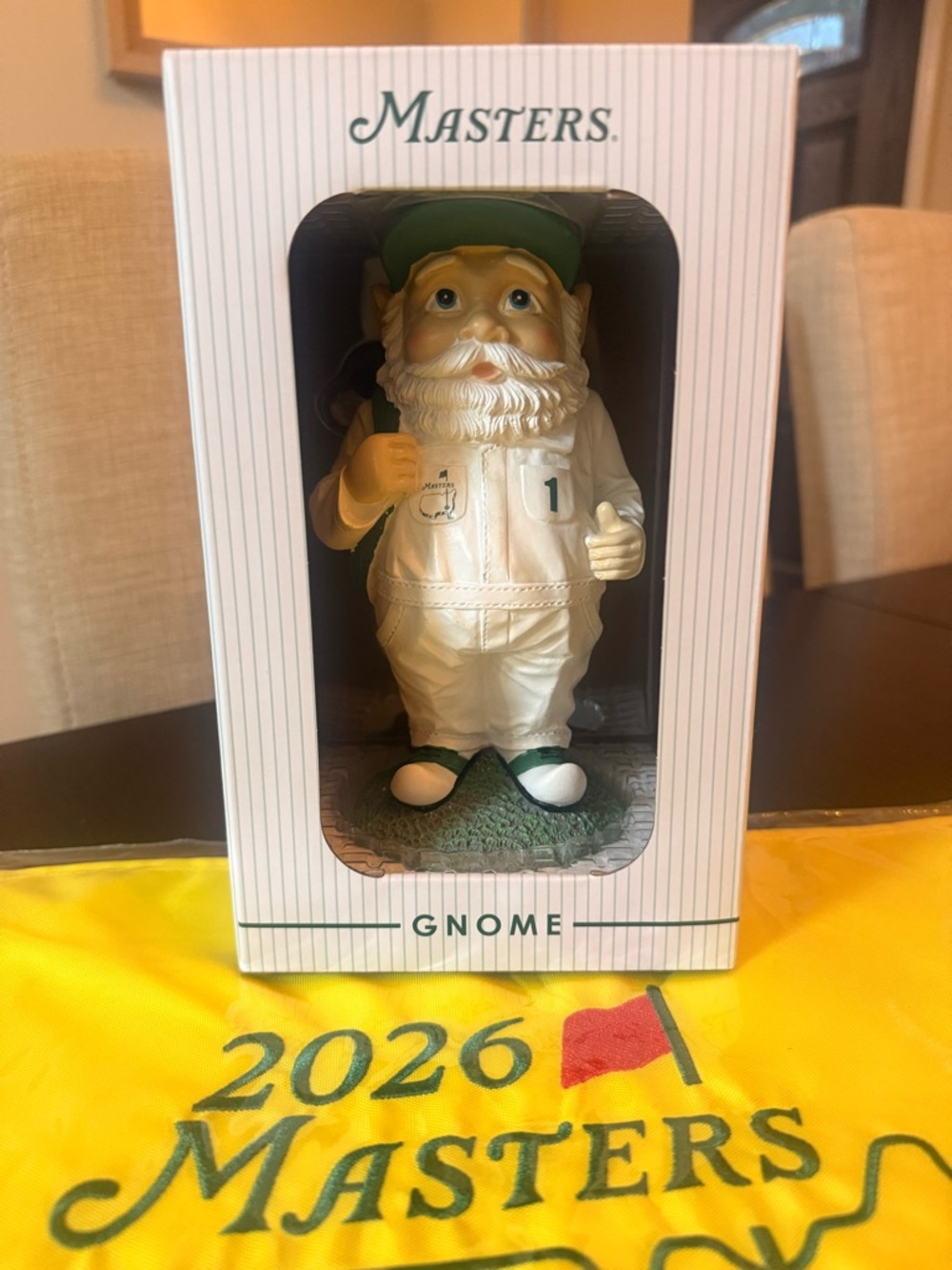 Limited Edition Official 2026 Masters Mini Caddie Garden Gnome